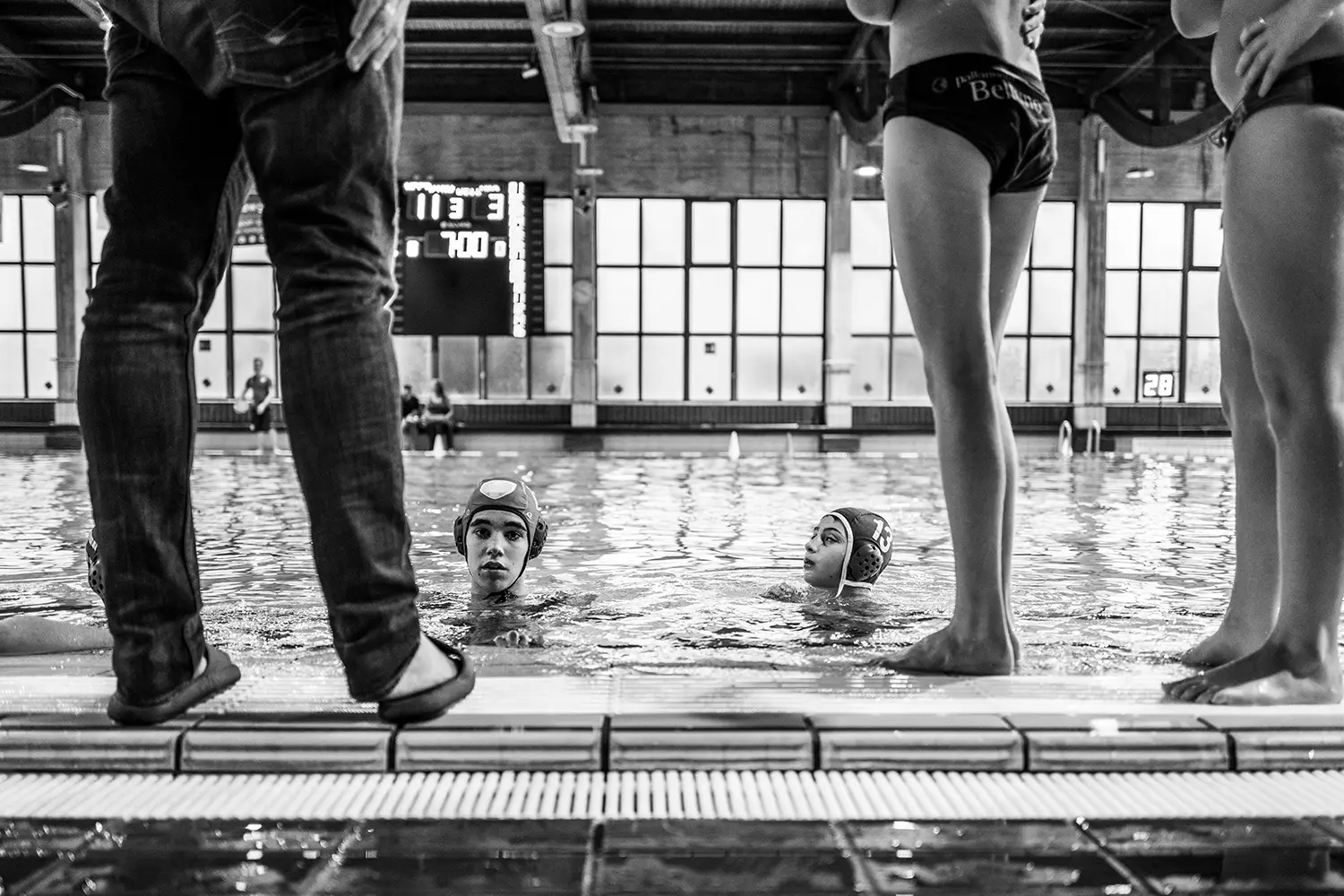 Pallanuoto time out pausa spiegazione acqua azione tiro pallone coach